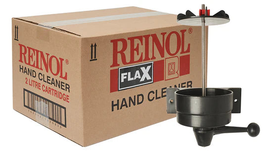 Reinol: FLAX Hand Cleaner 4 x 2L + Dispenser