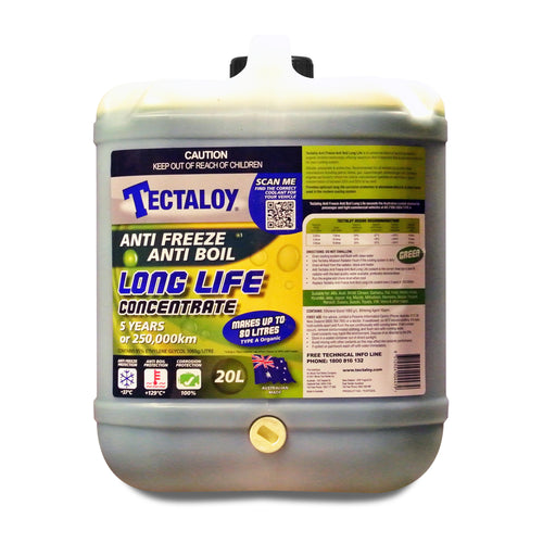 Tectaloy Anti Freeze Anti Boil Long Life Concentrate Coolant 20LT Green and Red